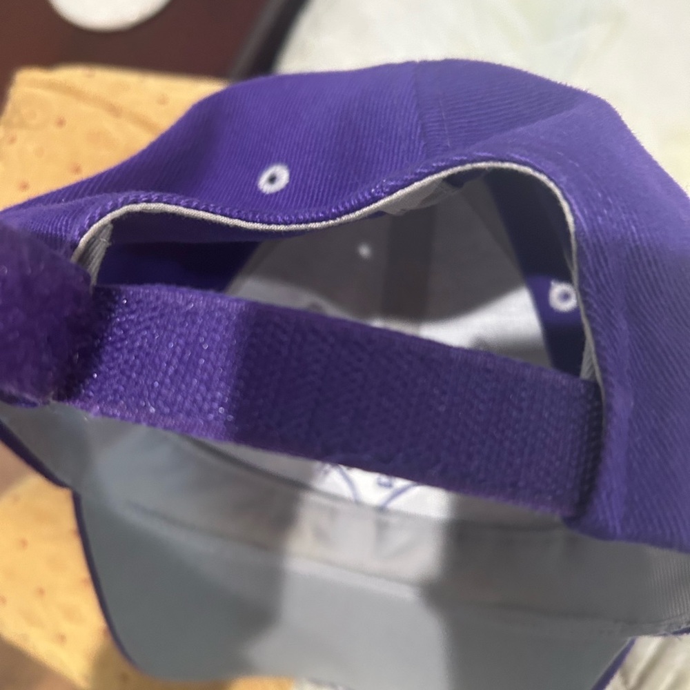 Purple Furman University F Logo Diamond-Emblem Baseball Cap - Picture 2 of 5